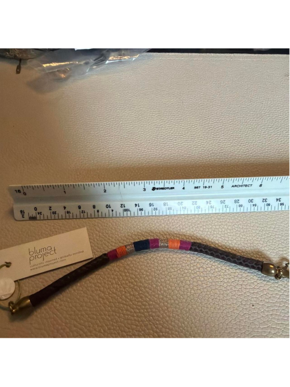 #BlumaProject multi-colored leather bracelet